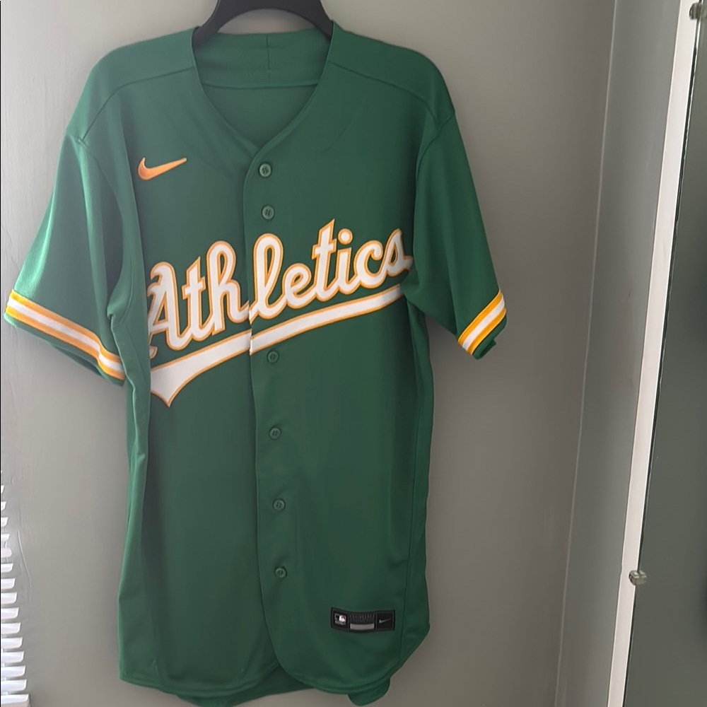 Nike MLB Green Athletics Jersey